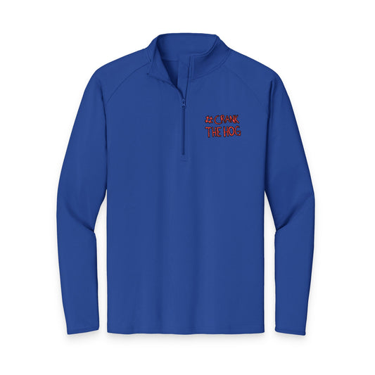 Crank The Hog Men's Sport-Wick® Stretch Quarter-Zip Pullover (Embroidery)