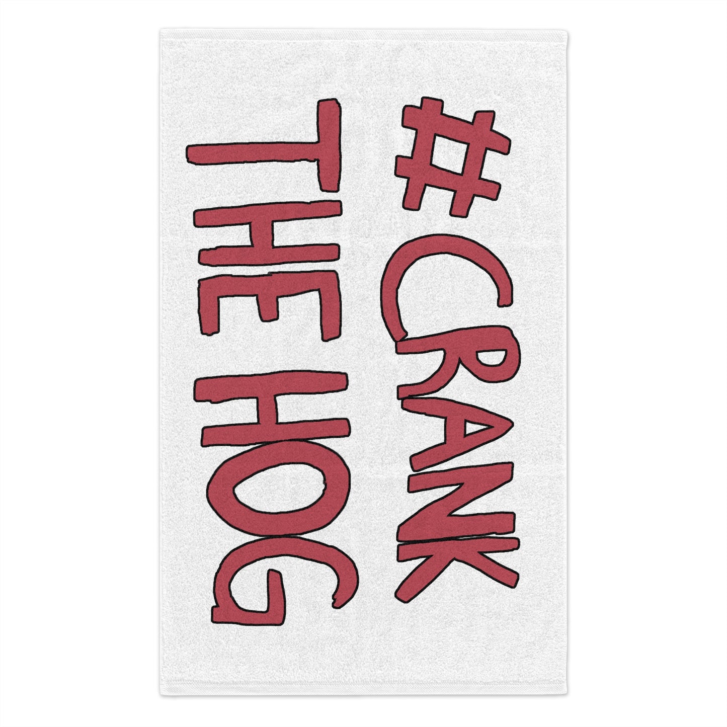 Crank The Hog Rally Towel, 11x18