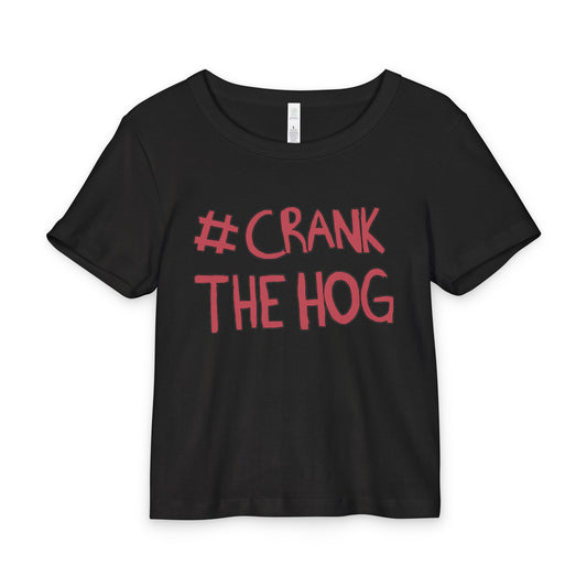 Crank The Hog Organic Rib Baby Tee