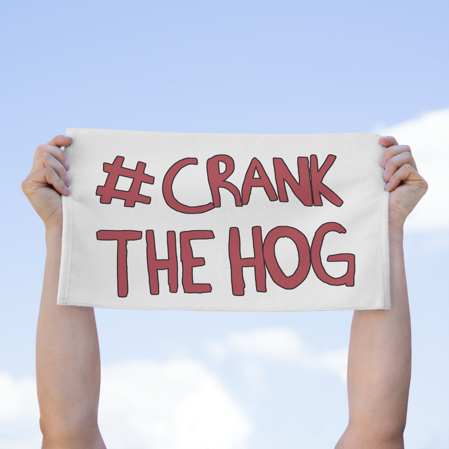 Crank The Hog Rally Towel, 11x18