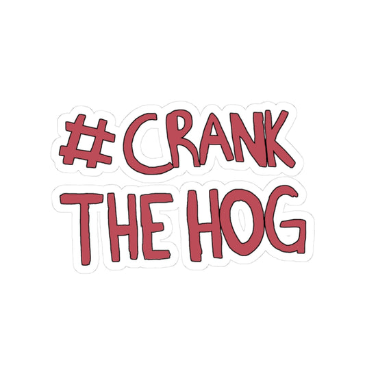 Crank The Hog Sticker