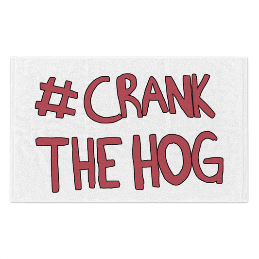 Crank The Hog Rally Towel, 11x18