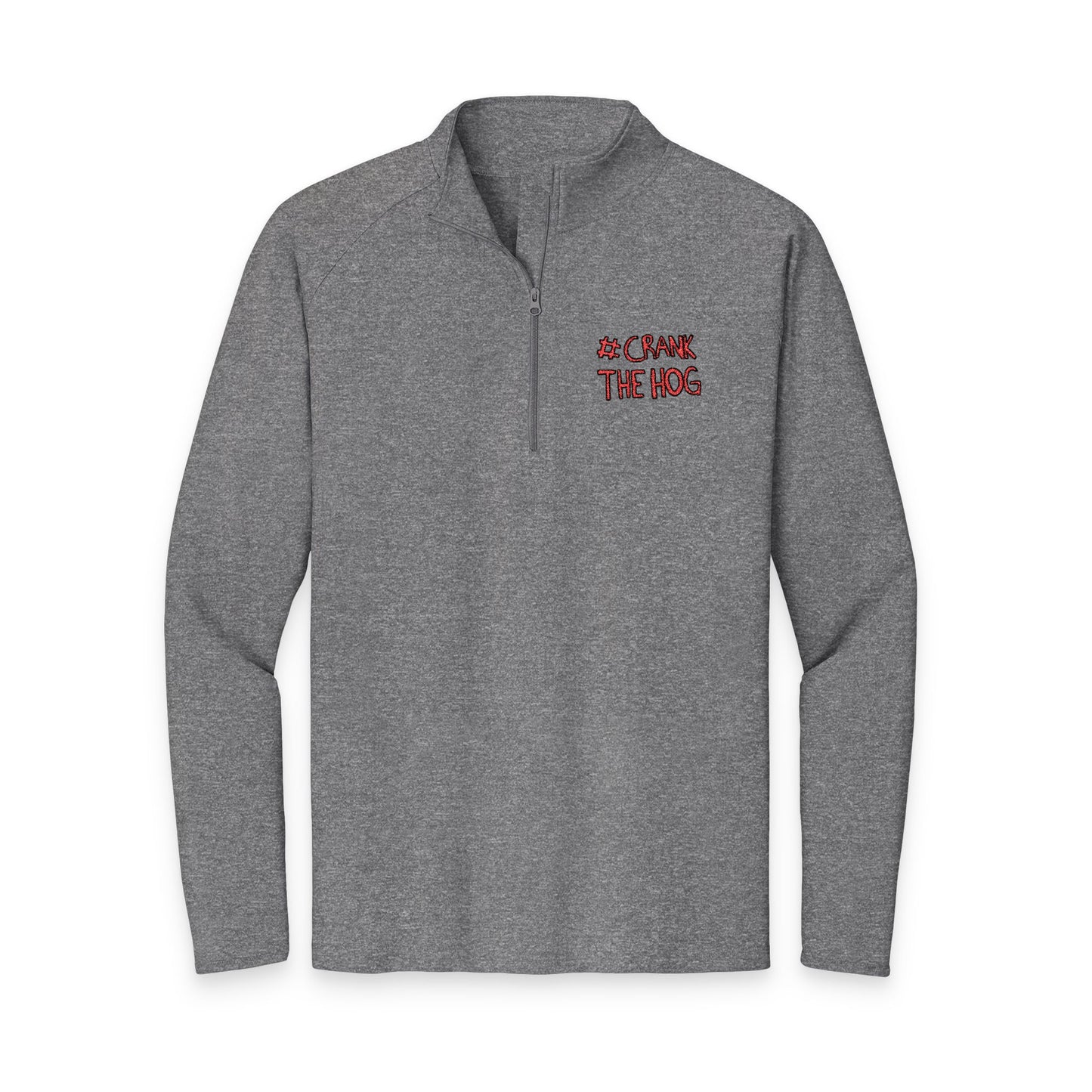 Crank The Hog Men's Sport-Wick® Stretch Quarter-Zip Pullover (Embroidery)
