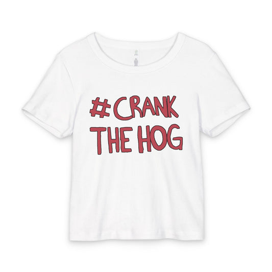 Crank The Hog Organic Rib Baby Tee